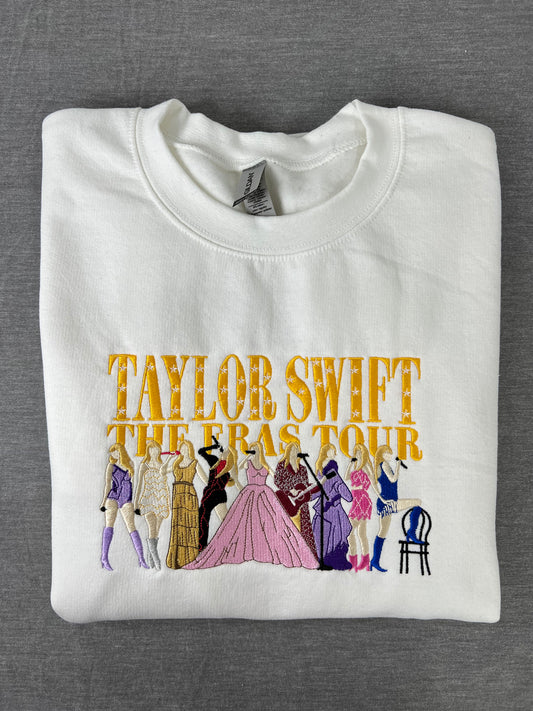 Taylor Swift Eras Tour Embroidery Sweatshirt