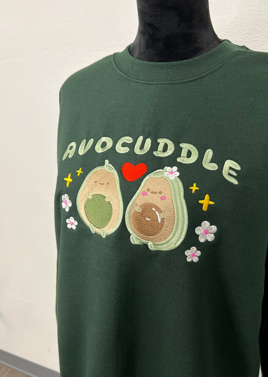 Avocuddle Embroidery Sweatshirt